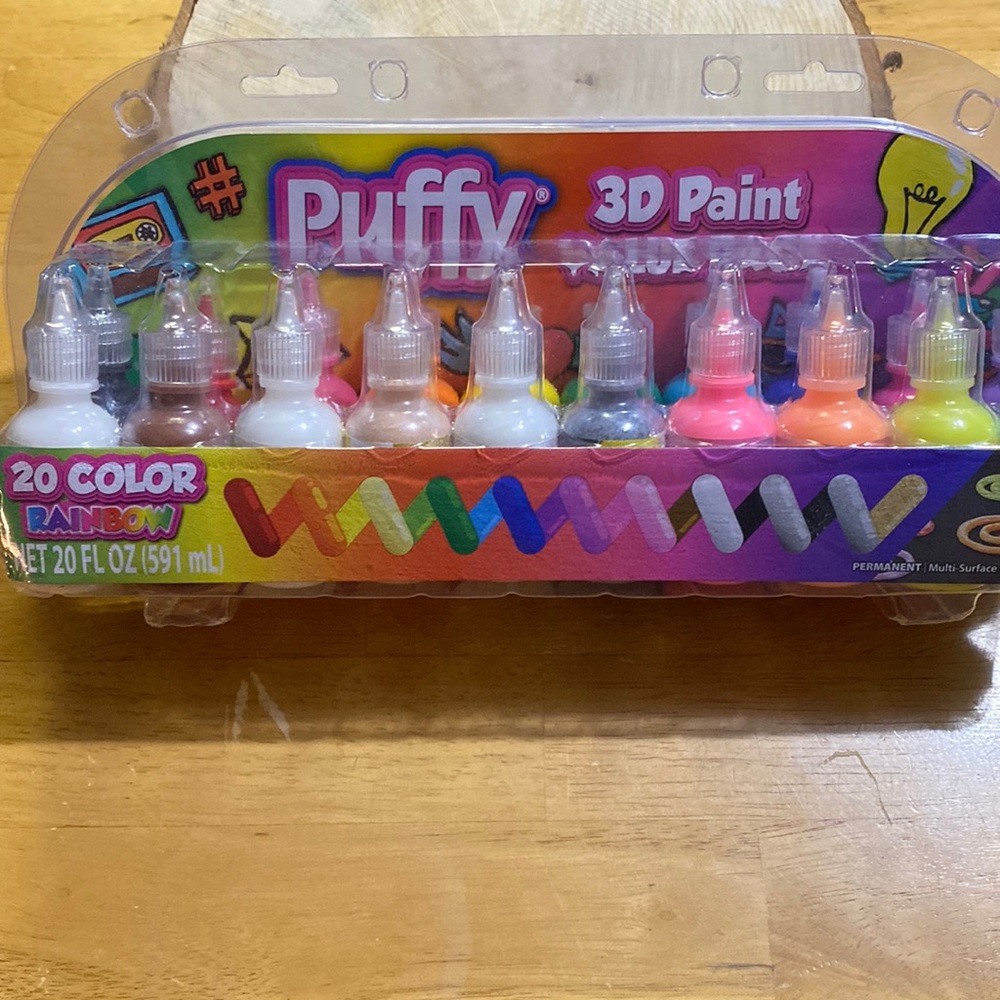 Puffy 3D Paint. 20 Color Rainbow